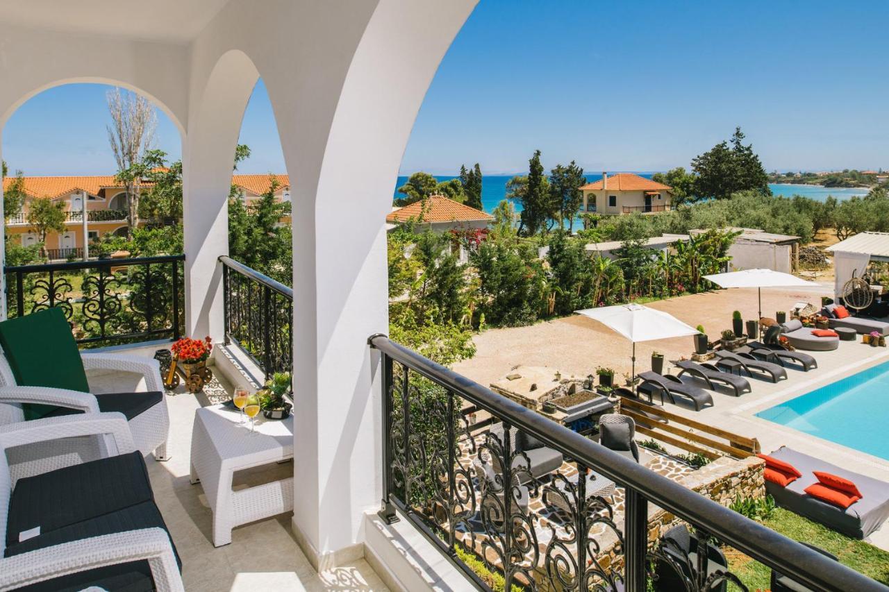Villa Corali Apartments Sea Breath & Pool アモウディ エクステリア 写真
